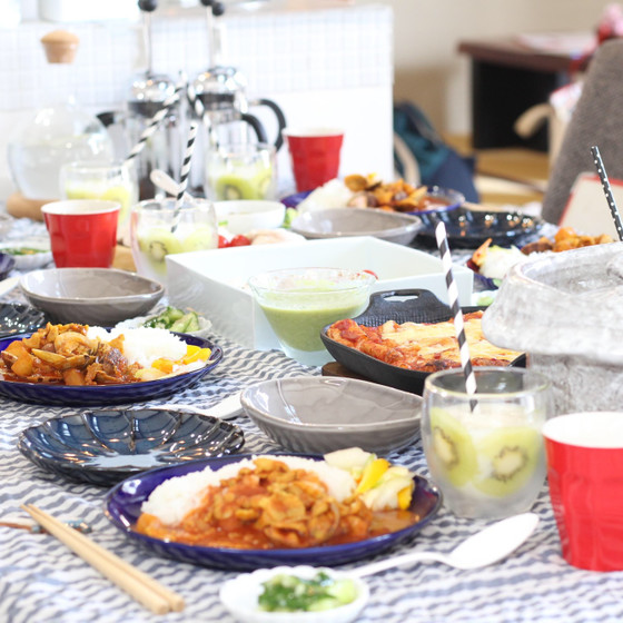 夏のホームパーティーレッスン！あさりと豚バラトマトカレー他