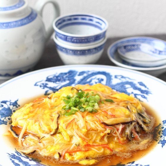 中華レッスン とろとろ卵の天津飯 甘酢とゆず塩麹あん