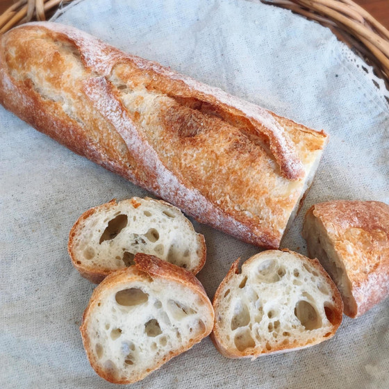 おうちバケットと明太フランス