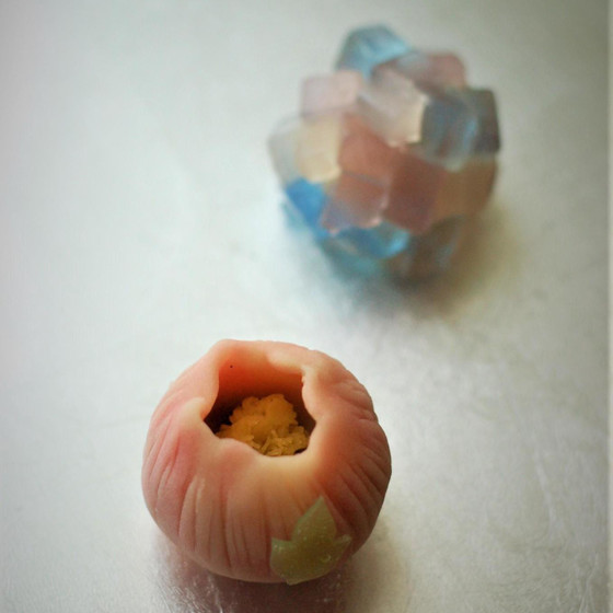 和菓子「紫陽花（あじさい）」・「牡丹（ぼたん）」と和食ランチ