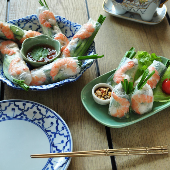 大人気の生春巻き＆タイ風チャーハン＆スープ