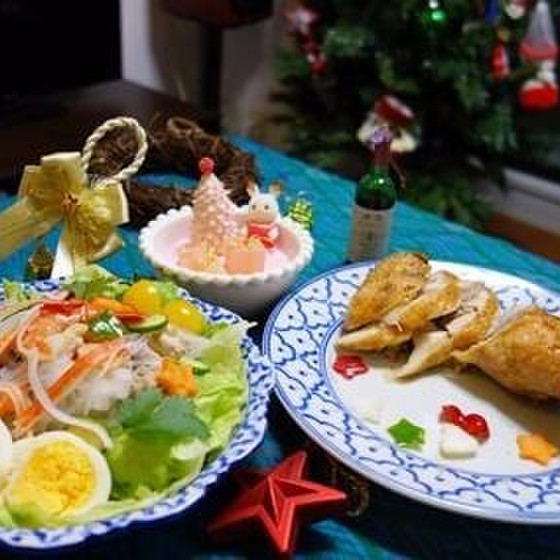 タイ料理 クリスマス特別レッスン！ローストチキン＆贅沢サラダ