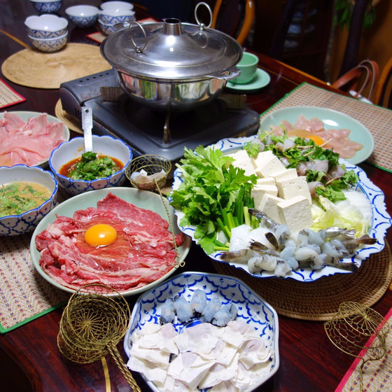 タイ料理初級 冬にタイスキ！＆タピオカと小豆のデザート