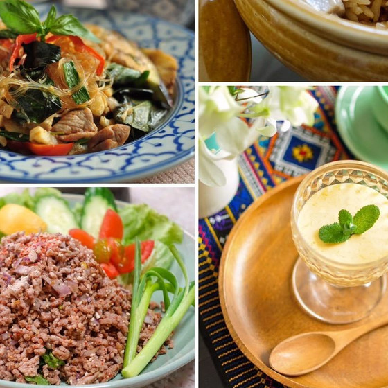 夏に食べたい！タイ料理人気のラープ北タイ版＆北タイの春雨炒め＆マンゴープリン
