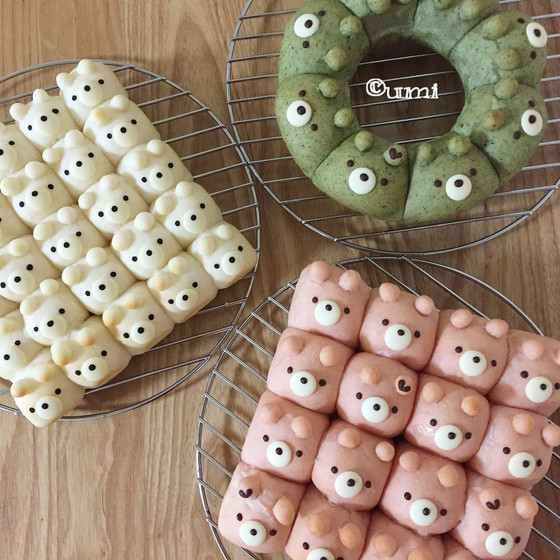 基本のキャラクターちぎりパン