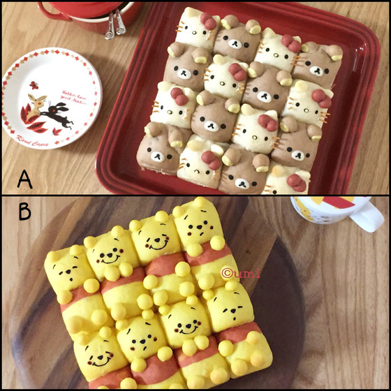 18㎝スクエア型ちぎりパン