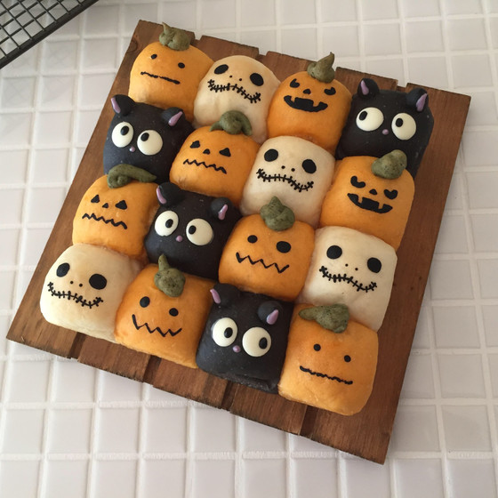 ハロウィン☆スクエア型のちぎりパン