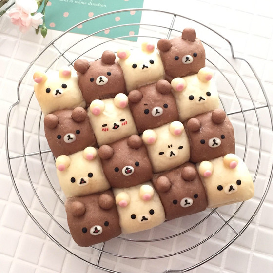 リクエストレッスン☆スクエア型のちぎりパン