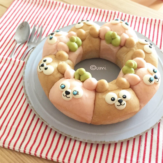 エンゼル型のちぎりパン