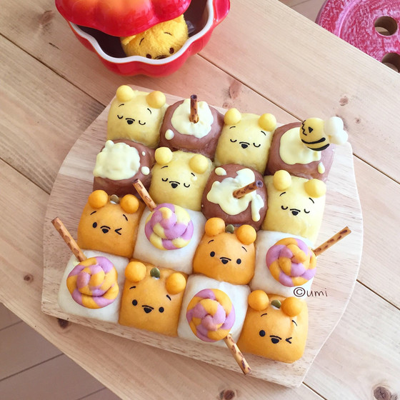 ハロウィン☆スクエア型のちぎりパン