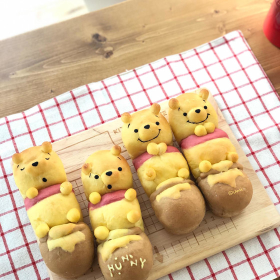 デコパン☆ドッグパン型ちぎりパン