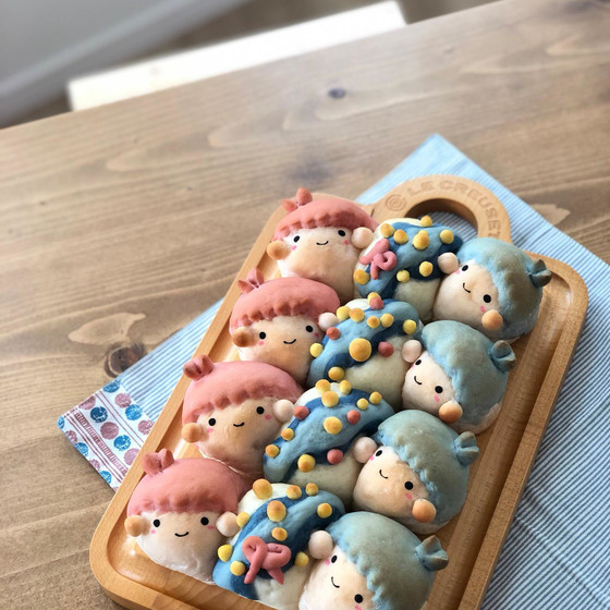 七夕☆ドッグパン型ちぎりパン