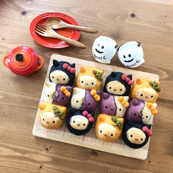 ハッピーハロウィン☆ドッグパン型ちぎりパン