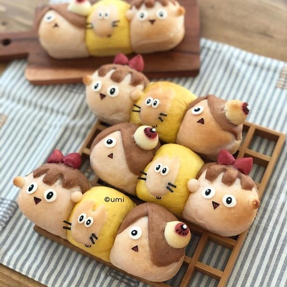 ドッグパン型ちぎりパン