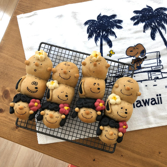 ☆サマーレッスン☆ドッグパン型ちぎりパン