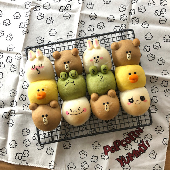 ドッグパン型ちぎりパン