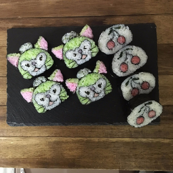 長久手☆飾り巻き寿司　ジェラトーニ＆ミニさくらんぼ　
