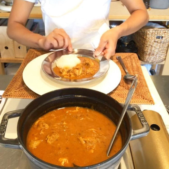 対面レッスンと同じ器で盛り付け♪
