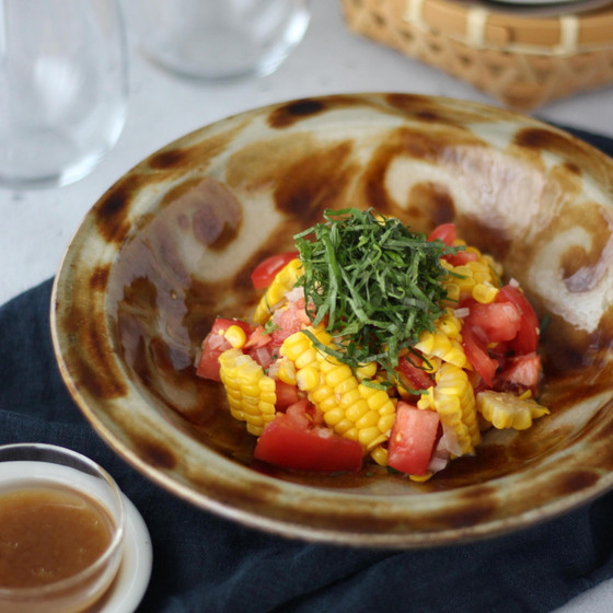 とうもろこしとトマトの夏サラダ