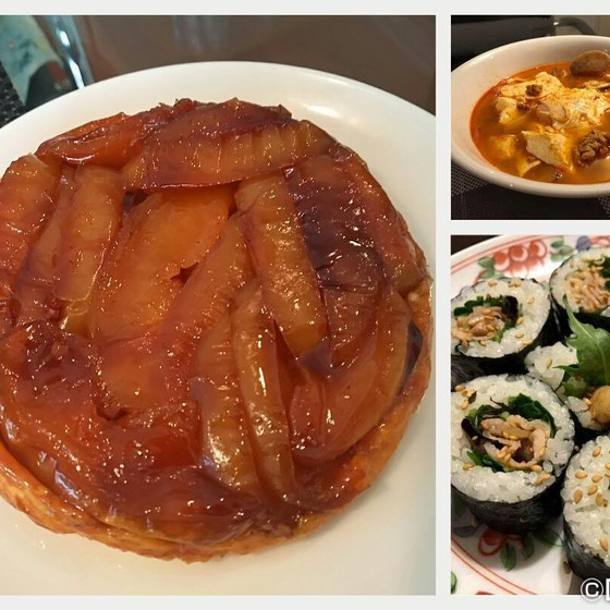 スキレットで作る簡単タルトタタンと出来るまでにお料理色々Ⅱ
