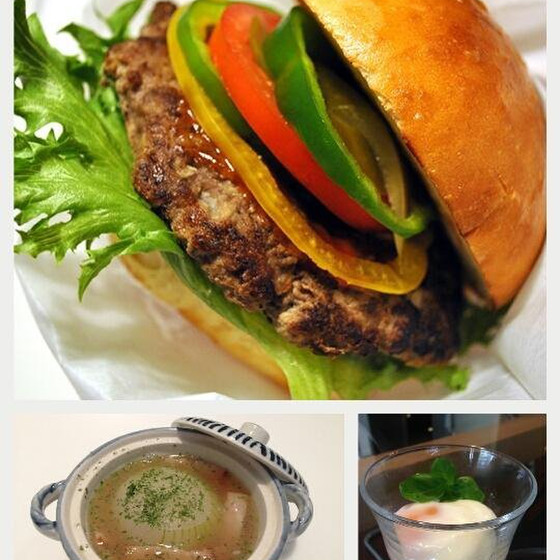 手作りハンバーガー ♪バンズもパテも手作りで♪