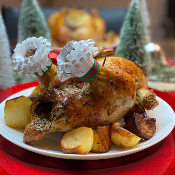 足飾りの作り方もレッスン。クリスマスらしくなりますね。