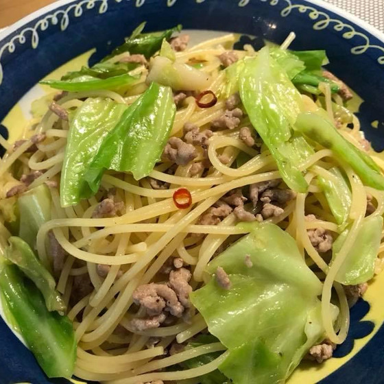 具材はお好きなものをご用意ください。キャベツはお勧め。