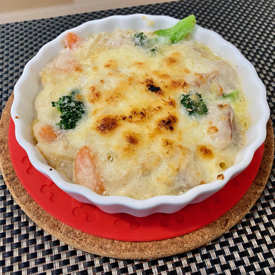 慣れてきたら冷蔵庫にある具材やお好きな具材で作れます