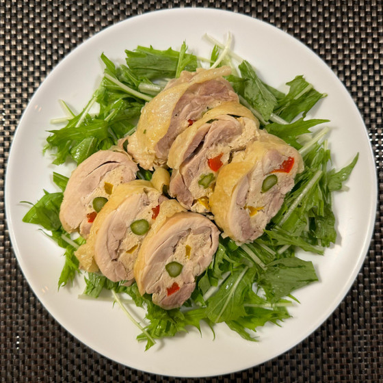 中に入れる野菜の区に合わせによってはXmas料理にも。