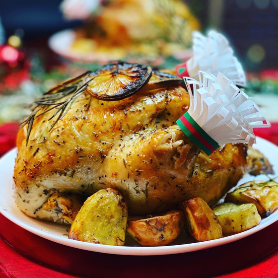 【Xmasメニュー】ローストチキン②～丸鶏の下処理から取り分け方まで
