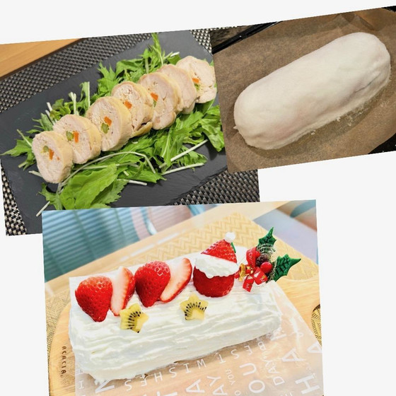 【対面通常レッスン】塩釜焼き（鶏肉）＆ブッシュドノエル