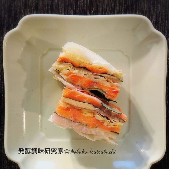 発酵料理教室＜スモークサーモンのはさみ漬け＞