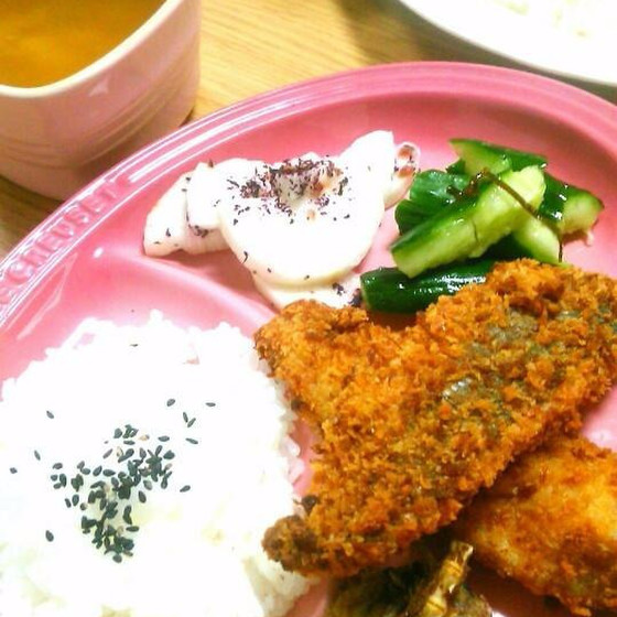 【料理だけ】お魚料理  鯵フライ　お一人一尾おろします　