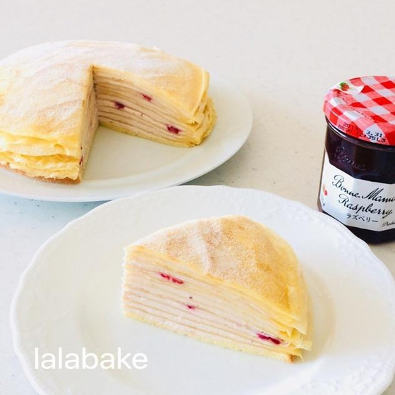 ♡ ミルクレープ（フランボワースチーズクリーム）♡