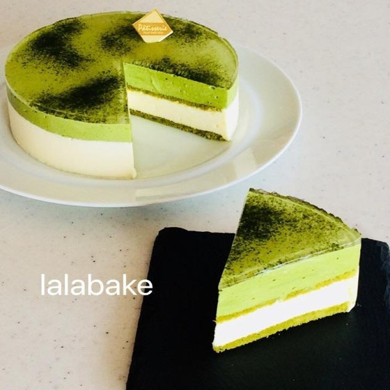 ☆ 抹茶とホワイトチョコのムースケーキ ☆