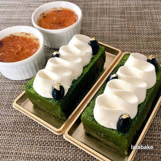 ♡ 抹茶のテリーヌ＆クレーム・ブリュレ ♡