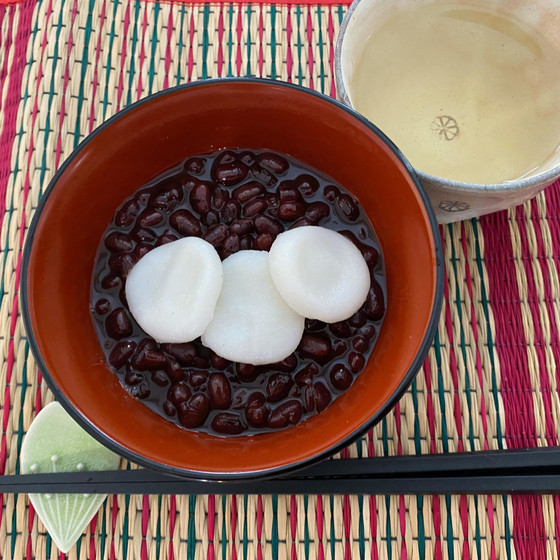 お菓子を作る会♡キンダーキッチン　小豆を1から炊いて粒あん作りをしどら焼きと白玉入りぜんざいを作って持って帰ってもらいます