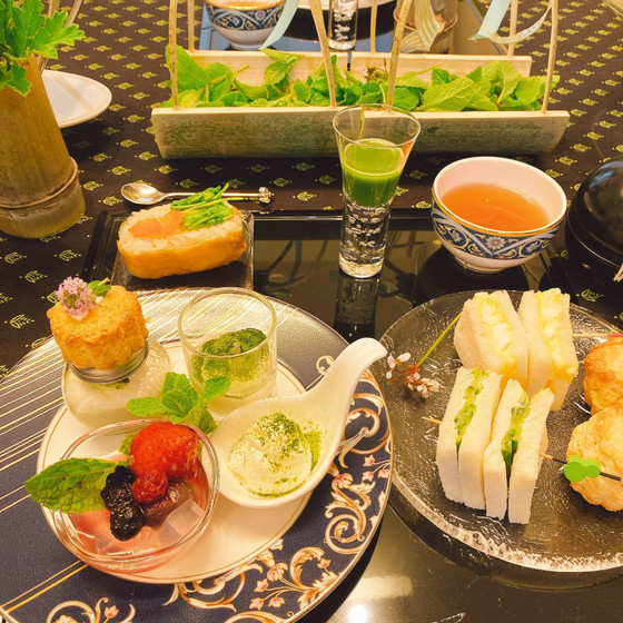 新茶のアフタヌーンティー