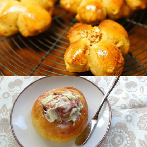 クルミパン＊シナモンロール