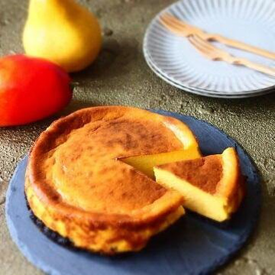 マンゴーチーズケーキと米粉で作る抹茶のスノーボール☆