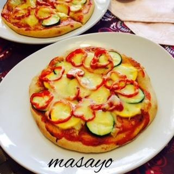 天然酵母でミートピザ&旬野菜簡単料理グリーンアスパラガス