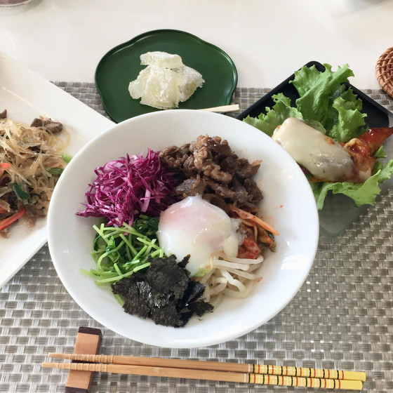 【リラメニュー】フライパンで簡単！あつあつ焼きビビンパ
