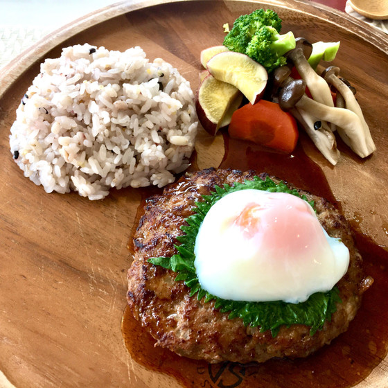 【1】お月見照り焼きハンバーグディッシュ
