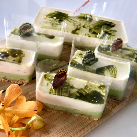白ごまと抹茶のレアチーズ