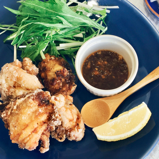 【1】鶏から揚げ～香味ねぎだれ添え～