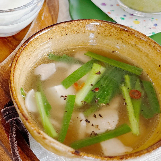 【3】豚バラと豆腐の塩スープ