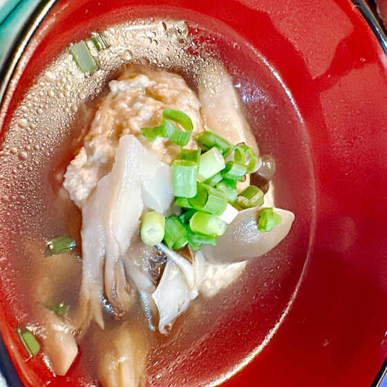 【2】肉だんごときのこのスープ
