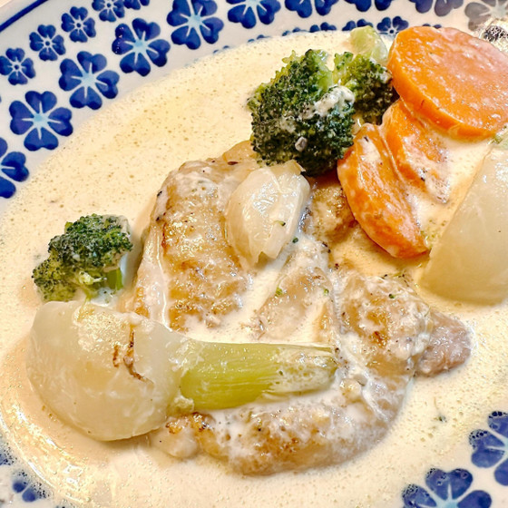 チキンフリカッセ