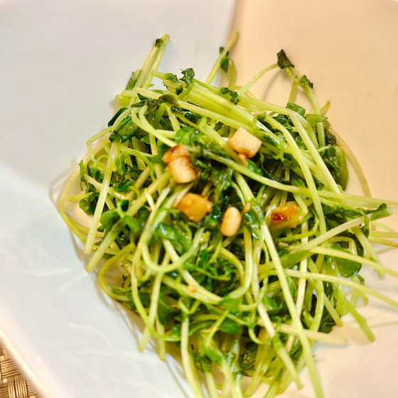 【3】豆苗の炒め物