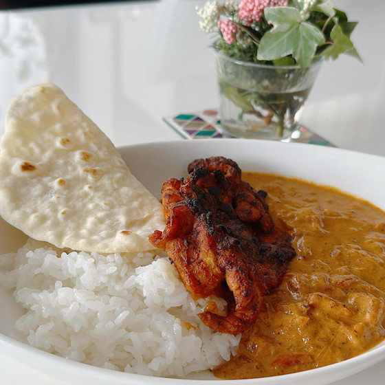 タンドリーバターチキンカレー＆チャパティ